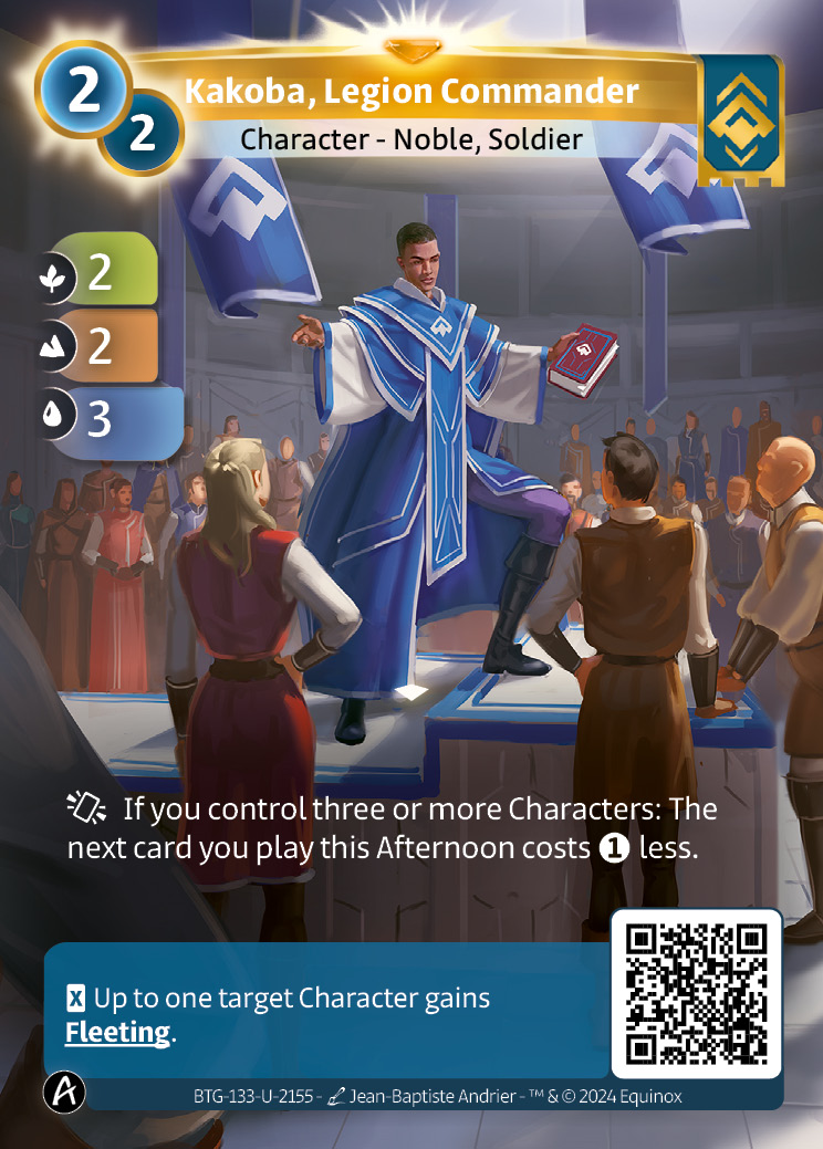 Kakoba, Commandant de Légion