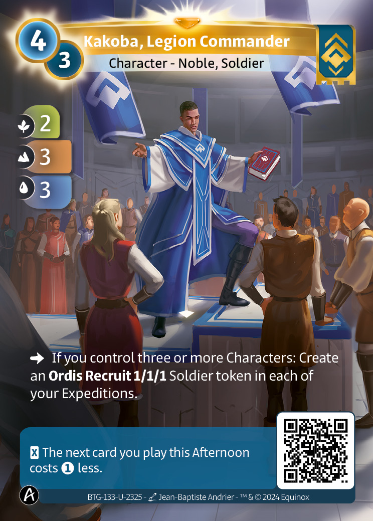 Kakoba, Commandant de Légion