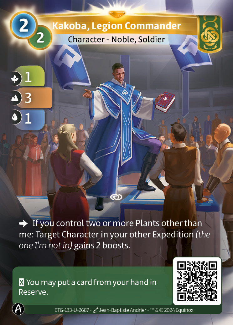 Kakoba, Commandant de Légion