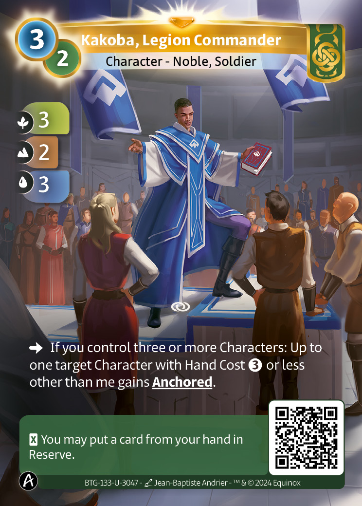 Kakoba, Commandant de Légion