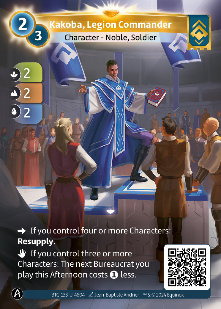 Kakoba, Commandant de Légion