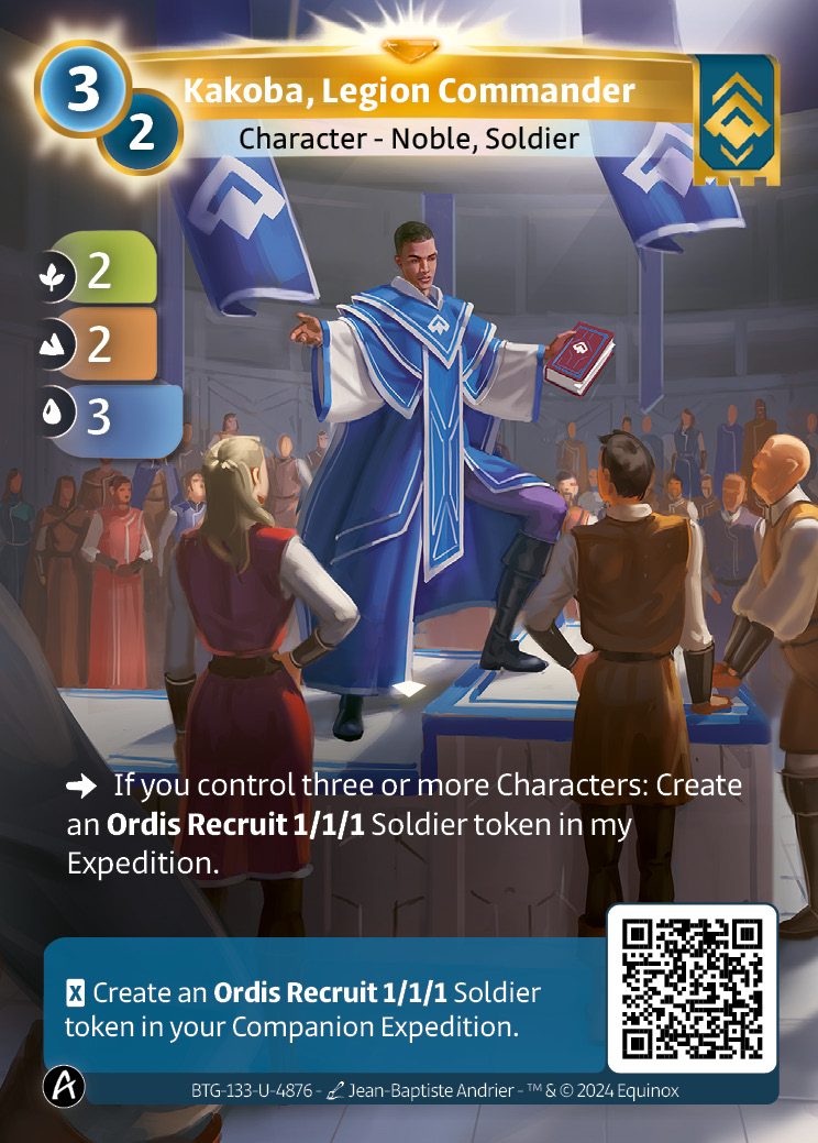 Kakoba, Commandant de Légion
