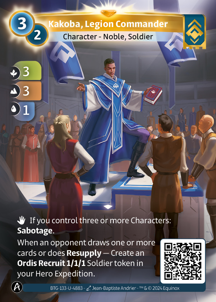 Kakoba, Commandant de Légion