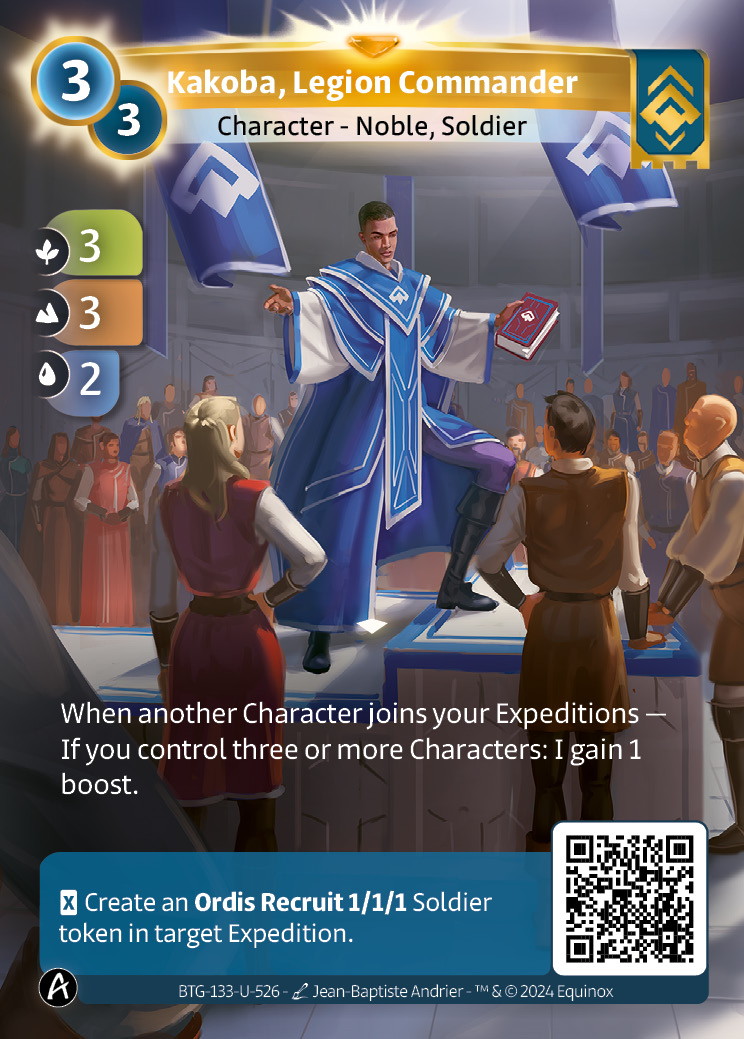 Kakoba, Commandant de Légion