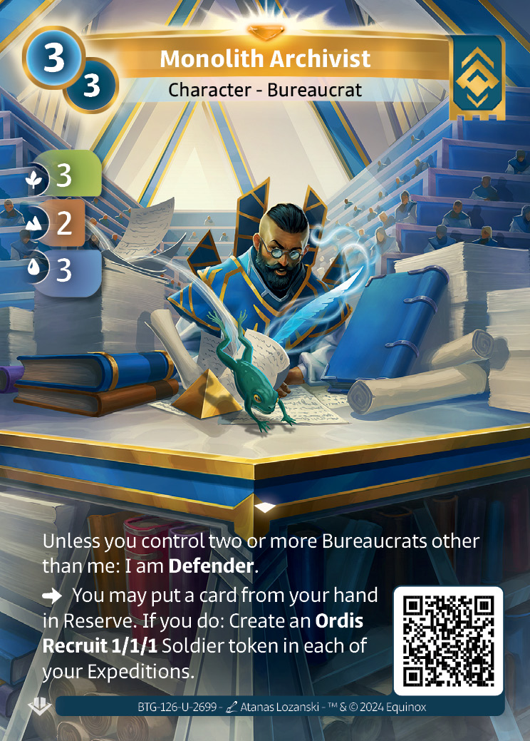 Archiviste du Monolithe