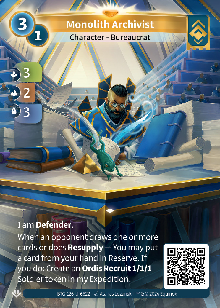 Archiviste du Monolithe