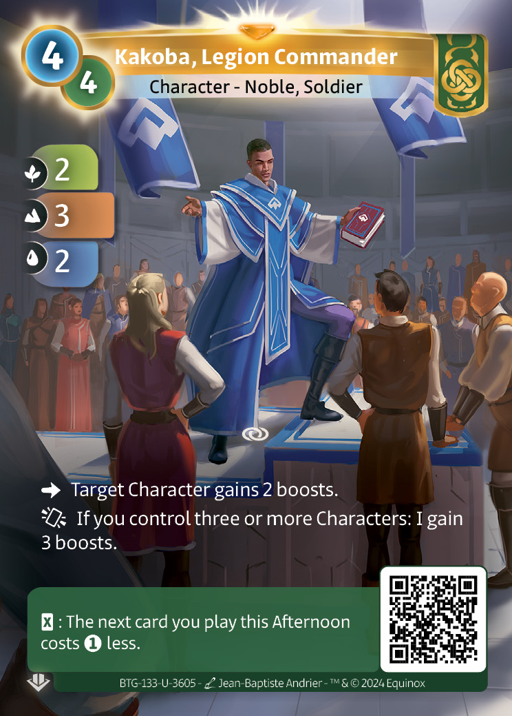 Kakoba, Commandant de Légion