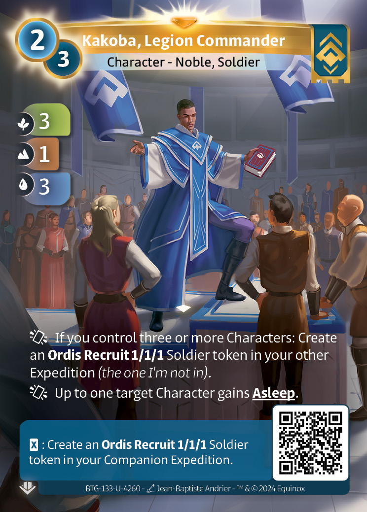 Kakoba, Commandant de Légion