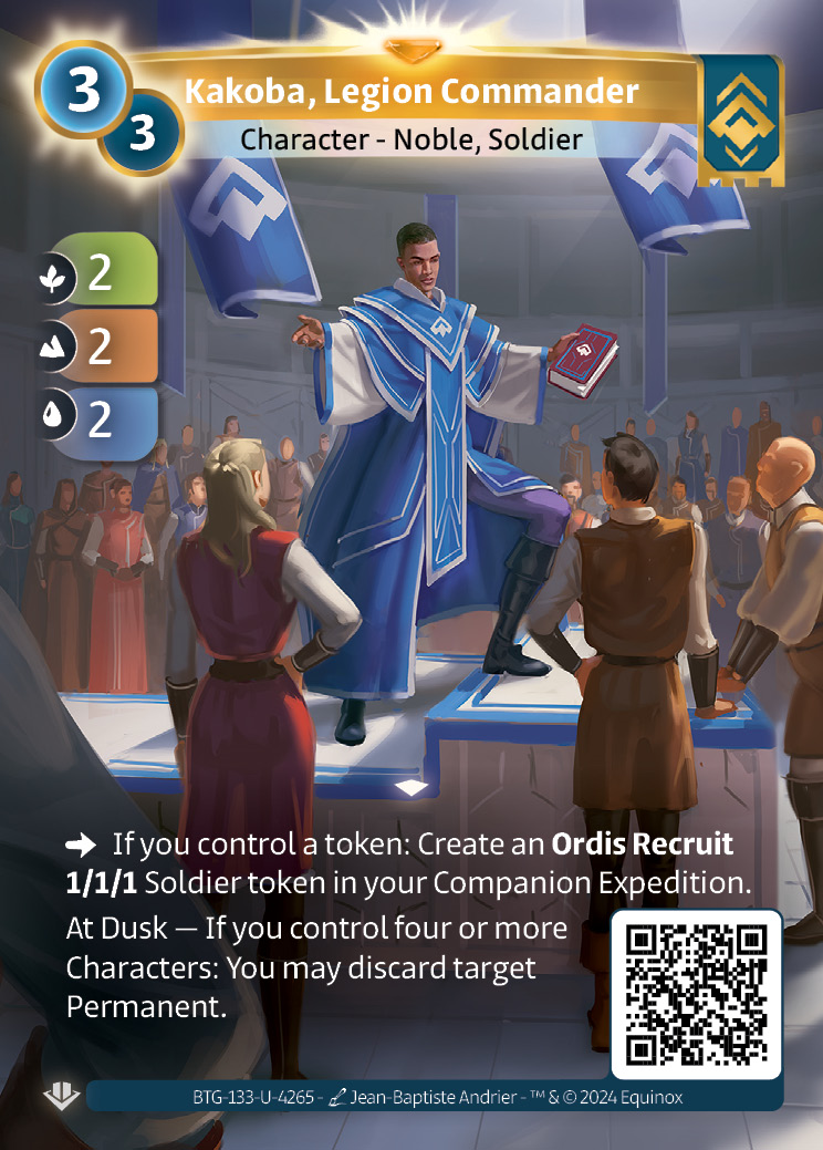 Kakoba, Commandant de Légion