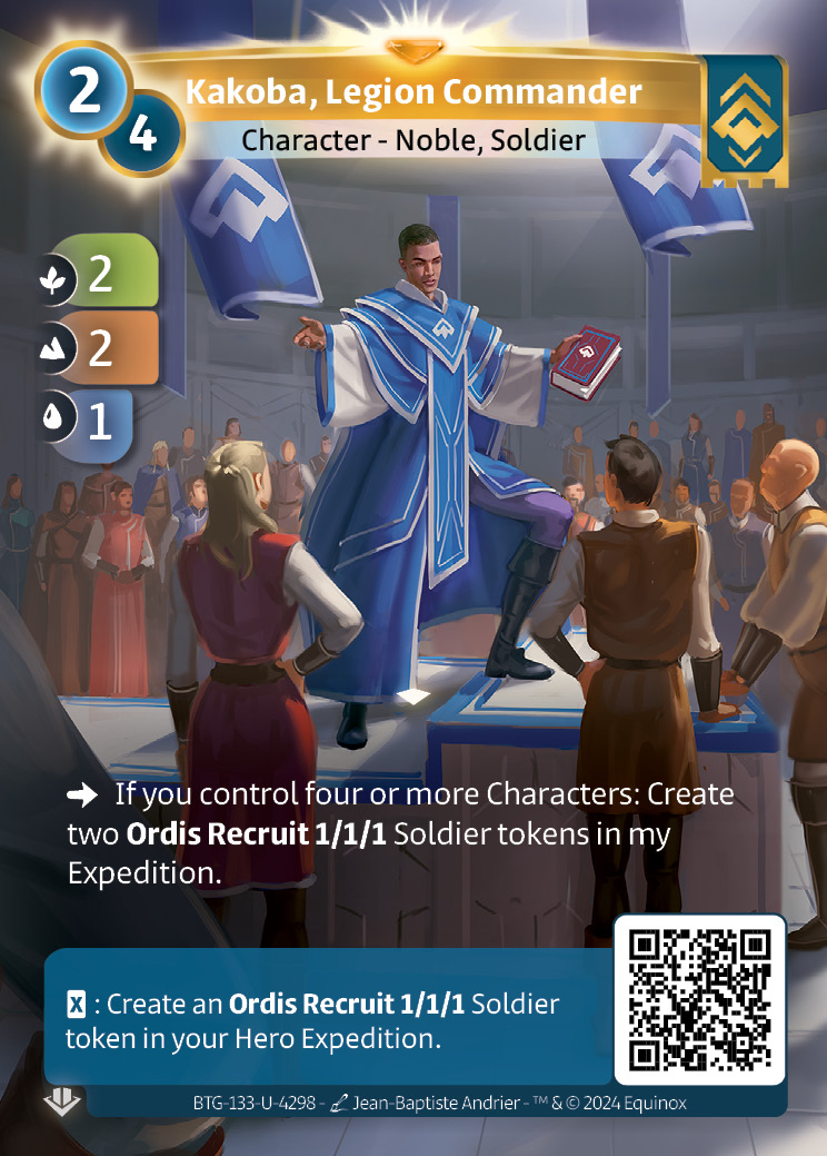 Kakoba, Commandant de Légion