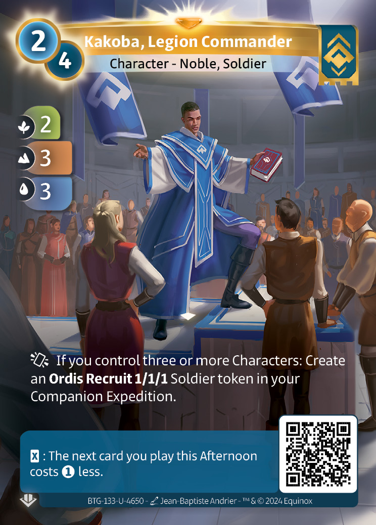 Kakoba, Commandant de Légion