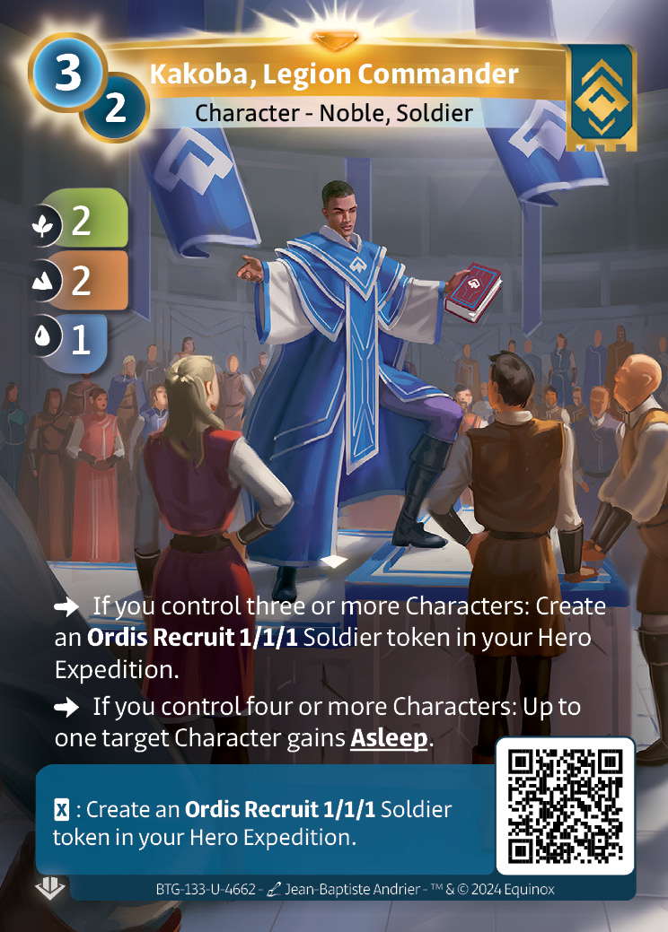 Kakoba, Commandant de Légion